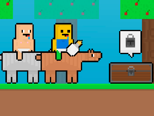 Baby Noob vs Baby Obby Horse img